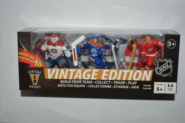 Imports Dragon NHL Eishockey Vintage Edition / 3 Sammelfiguren Gretzky,Howe,Roy