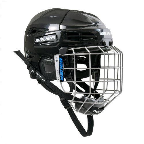 BAUER Helm RE-AKT 75 Eishockeyhelm mit Gitter Combo schwarz 1047963 